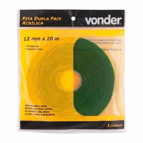 Fita Dupla Face 12mm X 20m - Vonder