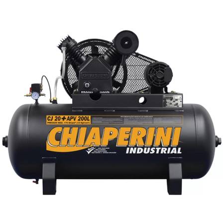 Compressor Ar 20 Apv Rch 200l C/mt 5hp 220 380v Ip21 - Chiaperini