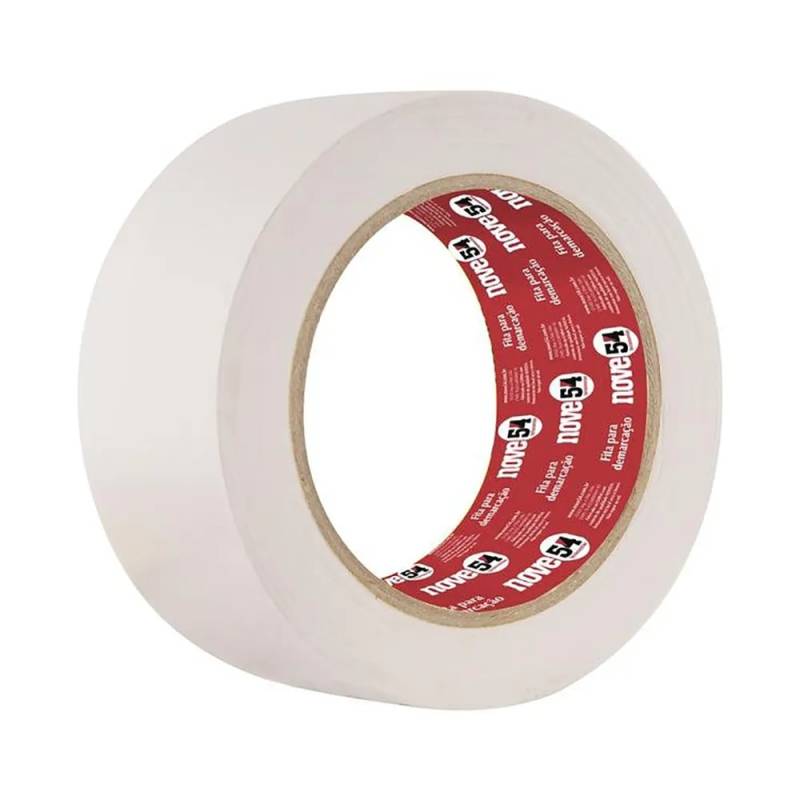 Fita DemarcaÇÃo Adesiva 48mm X 30m Branca - 954