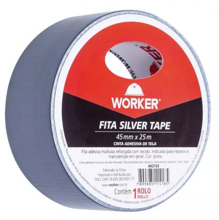 Fita Silver Tape 50mm X 10m - Worker 