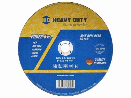 Disco Corte 9 X 1,9 X 22,2 - Heavy Duty