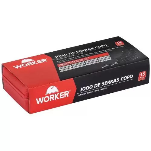 Jogo Serra Copos 15 PÇs P/madeira - Worker