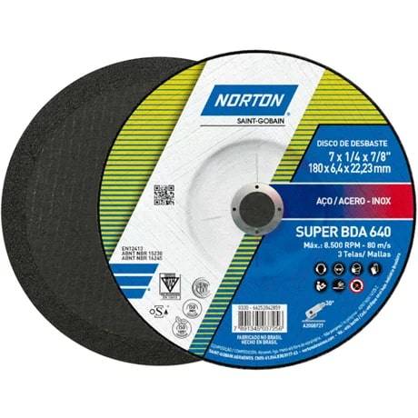 Disco Desbaste 7´´ X 1/4´´ X 7/8´´ - Bda640 - Norton