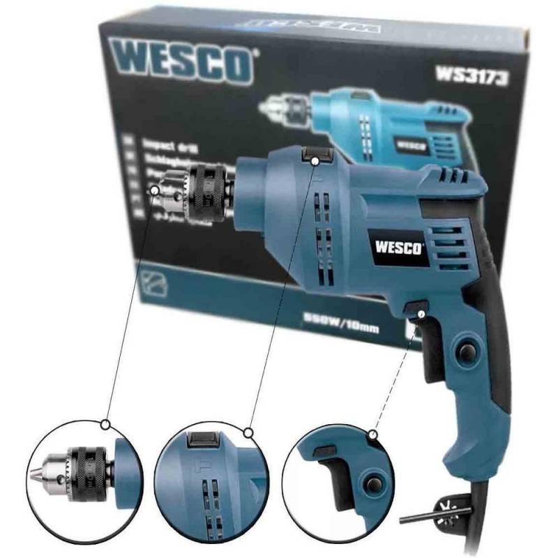 Furadeira Impacto 3/8pol 127v - Wesco 