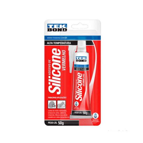 Silicone Tekbond 50g Alta Temp.vermelho